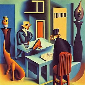 workers managing a social media calendar